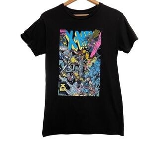 MARVEL X-Men comics graphic t-shirt black short sleeve unisex 100% cotton small